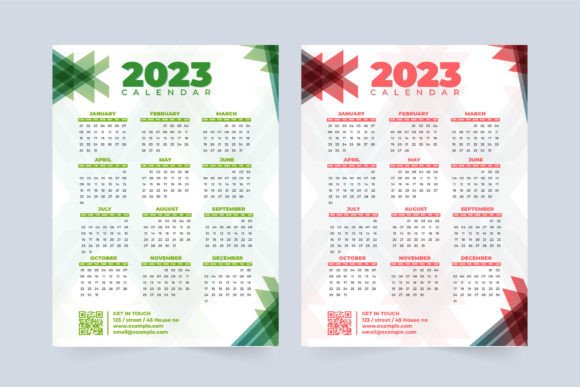 2023 Annual Calendar Design Vector: A Modern Approach to Planning and Creativity