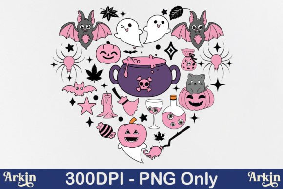 Cute Pink Halloween Design