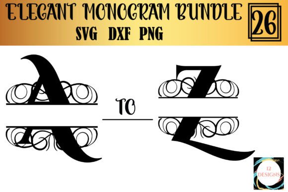 Elegant Monogram Bundle Svg: A Versatile Design for Creative Projects