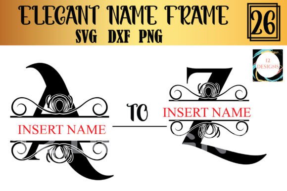 Elegant Name Frame Bundle: A Creative Crafting Essential