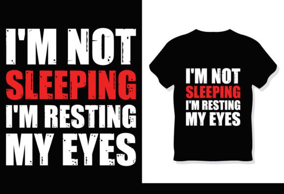 Resting My Eyes T-Shirt Design