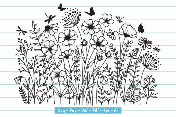 Wildflower Blooms Svg for Creative Projects